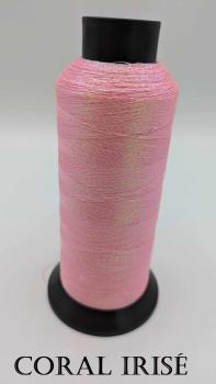 Glitzer Spule coral irisé